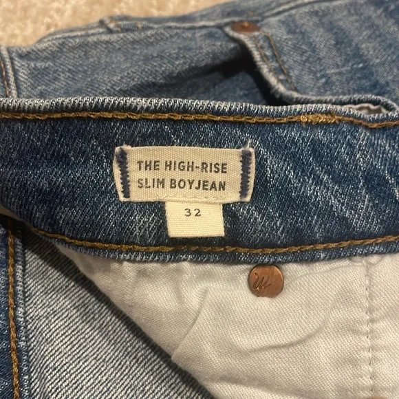 Madewell Women’s High-Rise Slim Boyjean - Picture 3 of 11